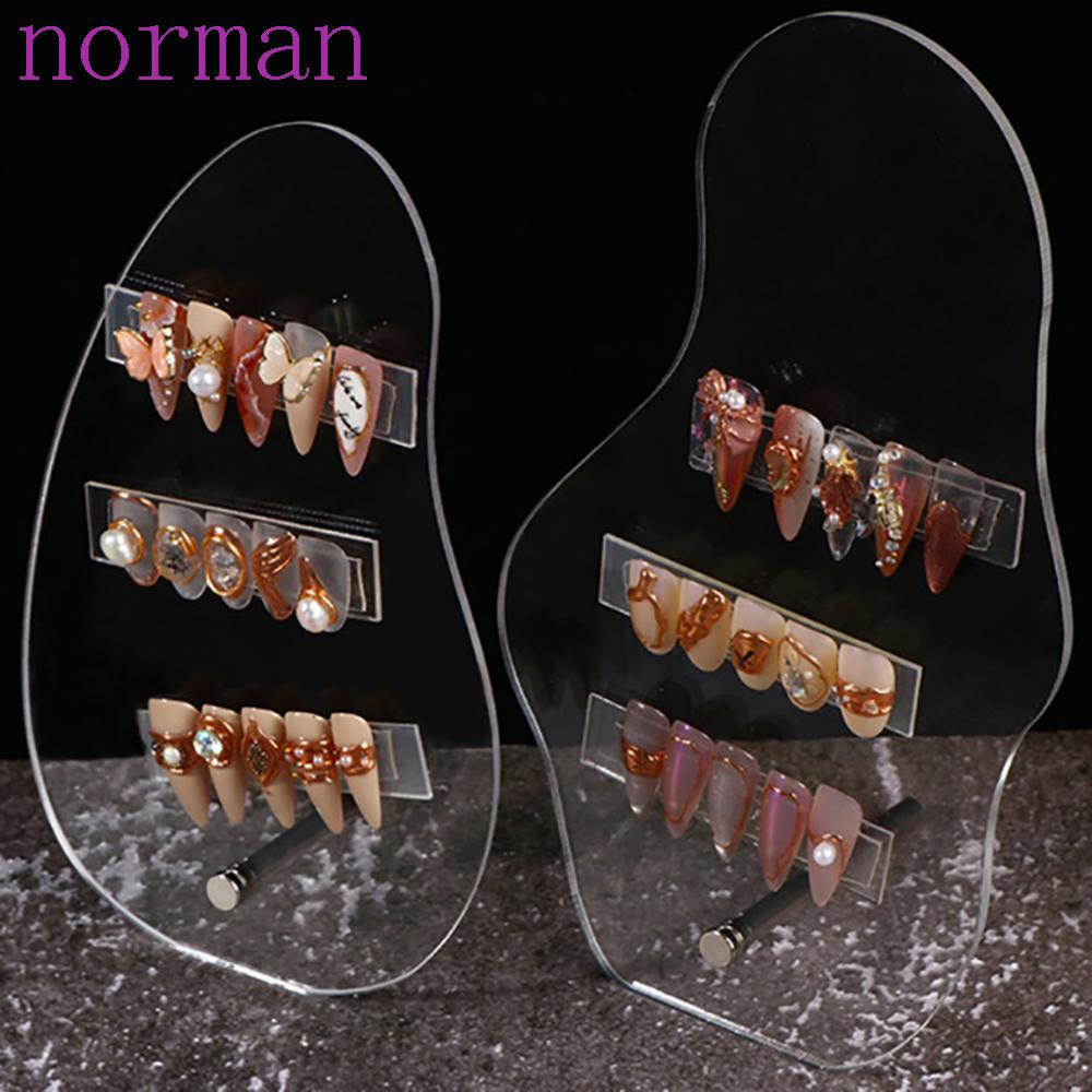 Bảng Trưng Bày Móng Tay Giả Bằng Acrylic Trong Suốt Có Thể Tháo Rời