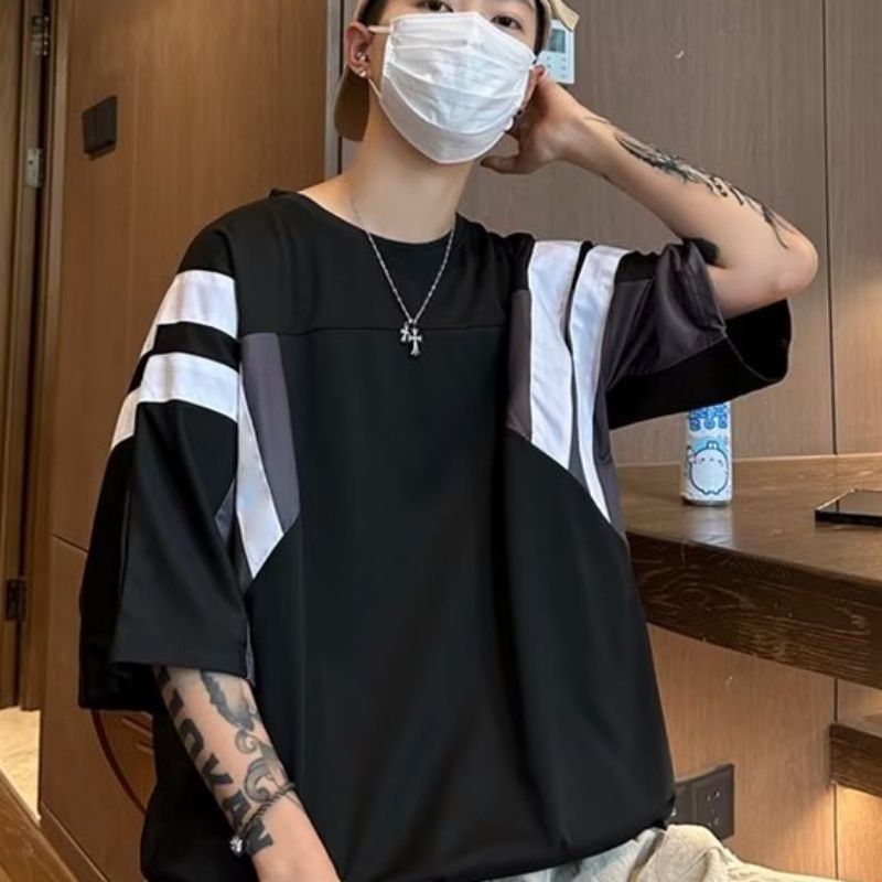 Áo Thun Tay Ngắn Phong Cách Đường Phố Âu Mỹ Thời Trang Mùa Hè Cho Nam