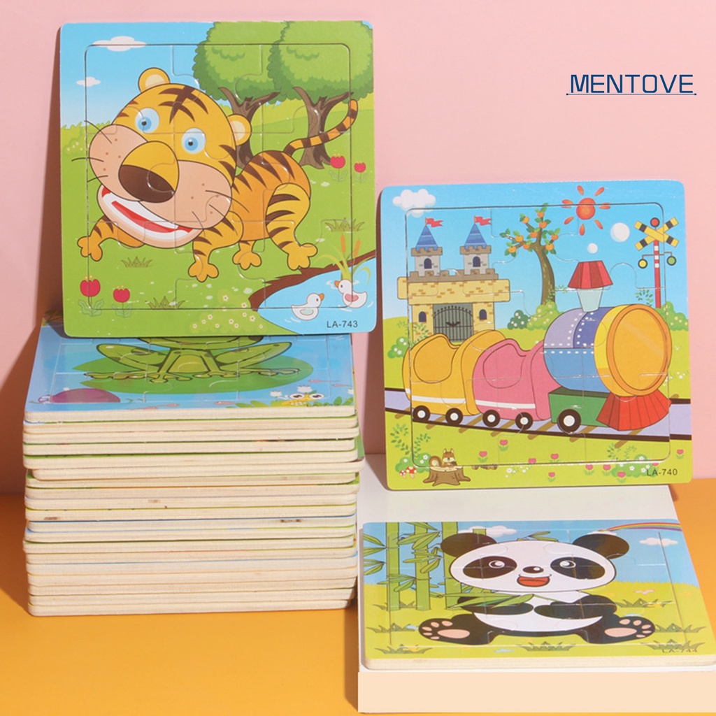 Bộ Đồ Chơi Ghép Hình Khỉ Hoạt Hình Vui Nhộn Cho Bé