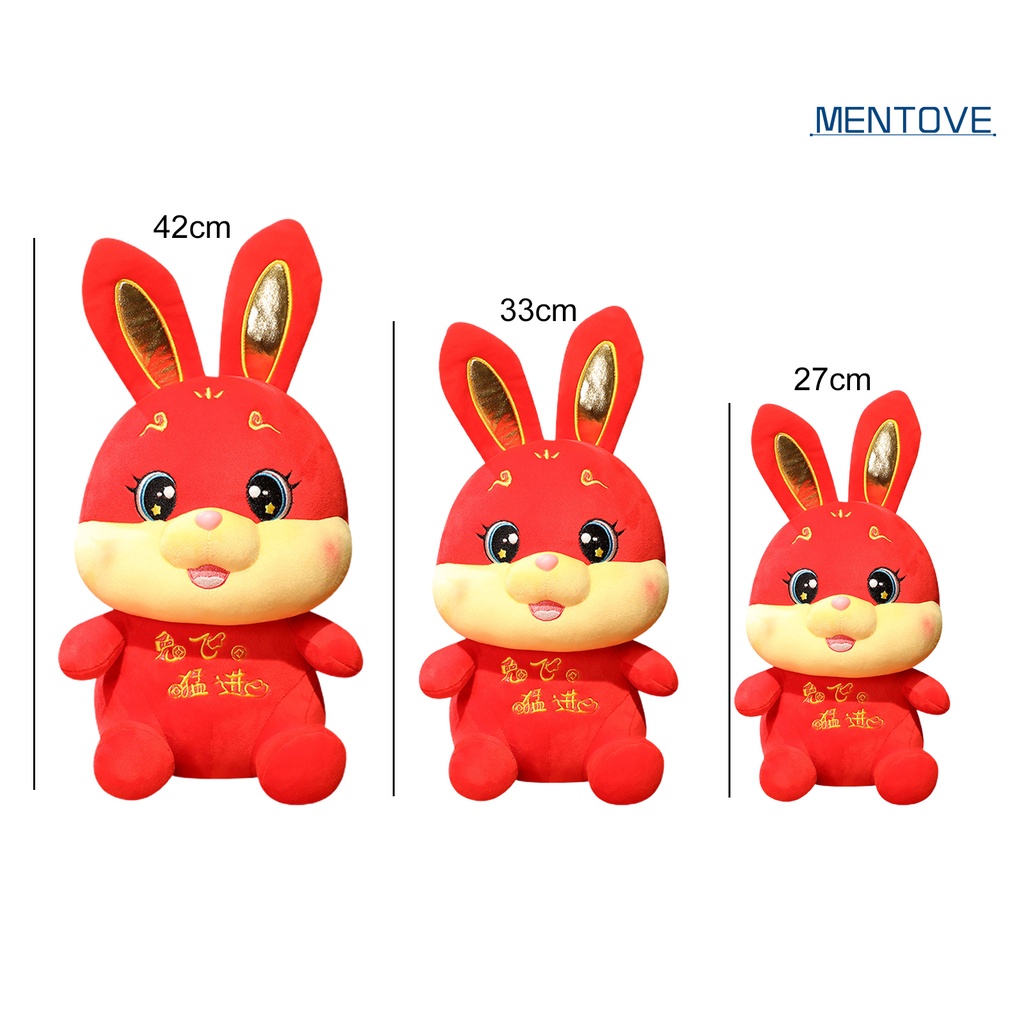 Thỏ Nhồi Bông Mềm Mại 27 / 33 / 42cm Trang Trí Nhà Cửa Dịp Năm Mới 2023