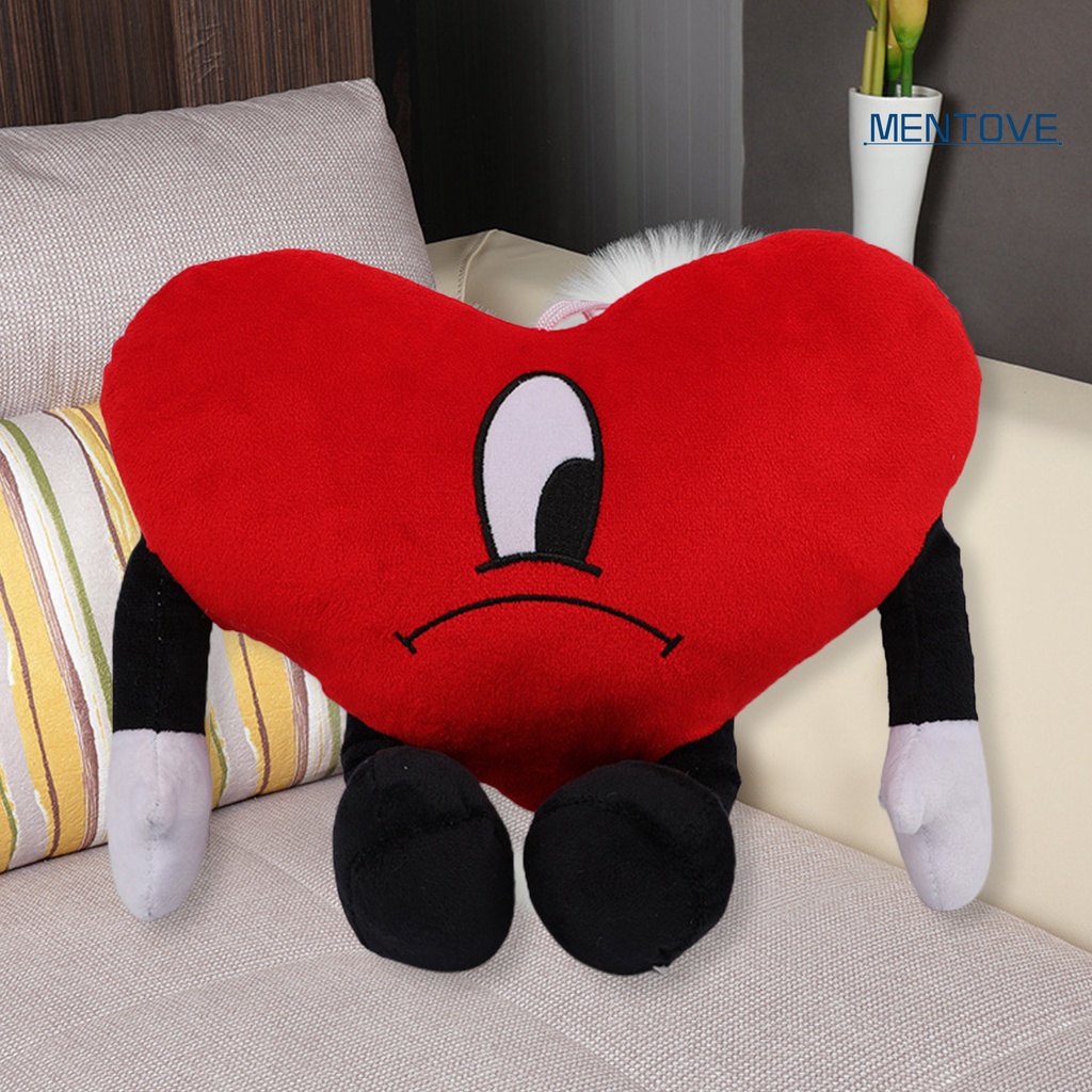 Thỏ Nhồi Bông 25cm Trái Tim Màu Đỏ Mềm Mại Đáng Yêu