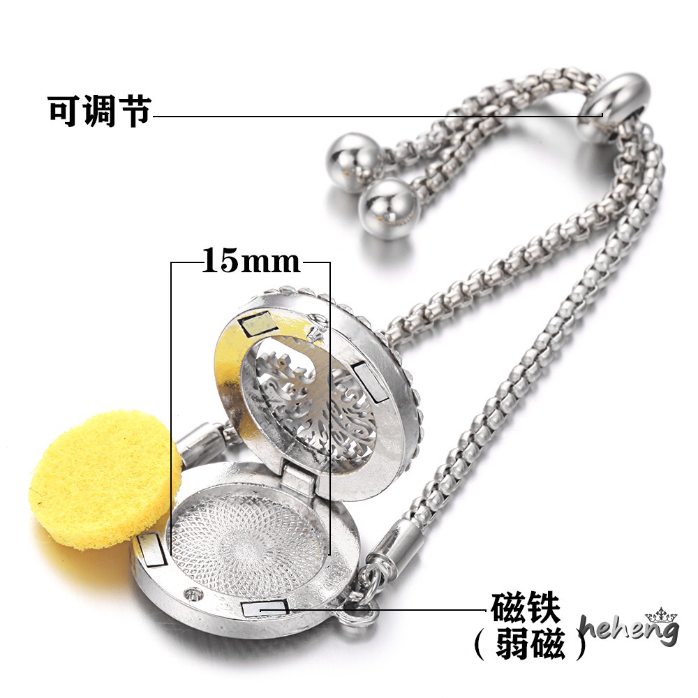 Vòng Đeo Tay Khuếch Tán Nước Hoa Rỗng Chống Mòn Chống Ăn Mòn Cho Nữ