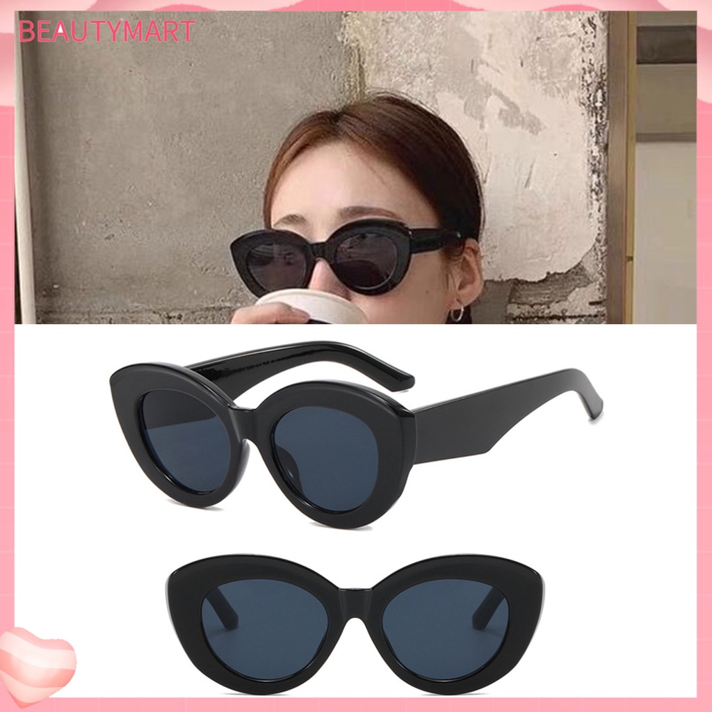 Kính Mát Gọng Lớn Chống Tia UV Thiết Kế Mắt Mèo Thời Trang Cho Nữ