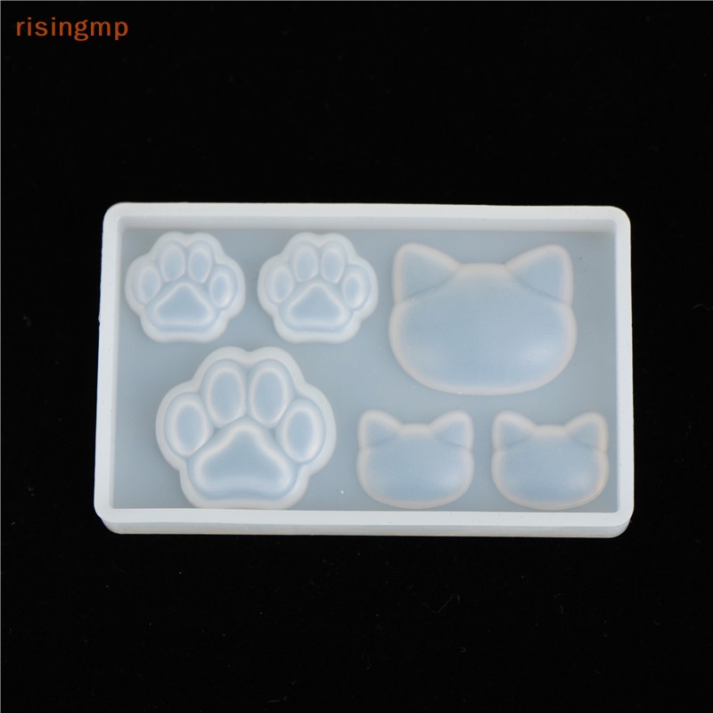 Khuôn silicone Hình Dấu Chân Mèo / Mặt Trăng / Ngôi Sao / Trái Tim Làm Trang Sức Diy
