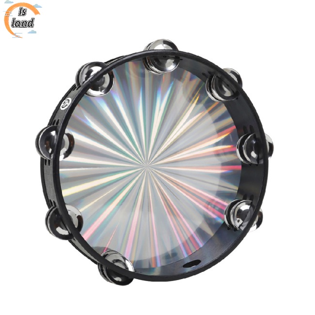 Trống Lục Lạc Cầm Tay Hai Đầu Bằng Thép Không Gỉ Kích Thước 10-inch