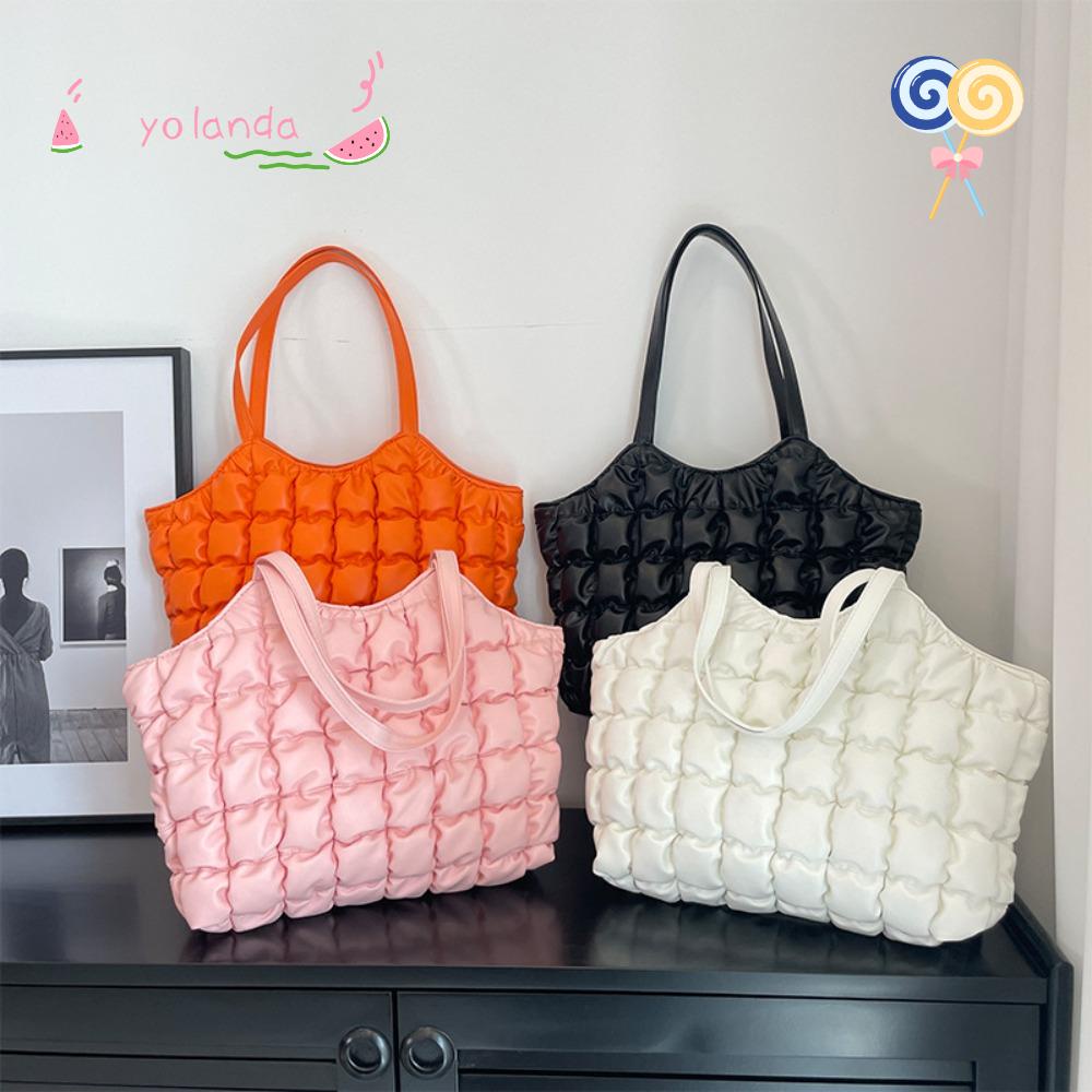 Túi Tote Đeo Vai Chất Cotton Cỡ Lớn Thời Trang Mùa Đông Cho Nữ