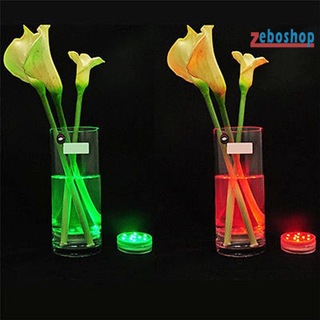 Đèn LED 10 Bóng Chống Thấm Nước Có Điều Khiển Từ Xa Cho Bình Hoa / Bể Cá /