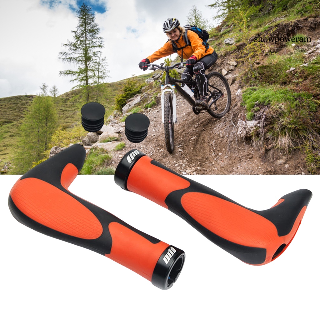 1 Cặp Vỏ Bọc Tay Lái Xe Đạp Leo Núi Bằng Silicone Chống Trượt