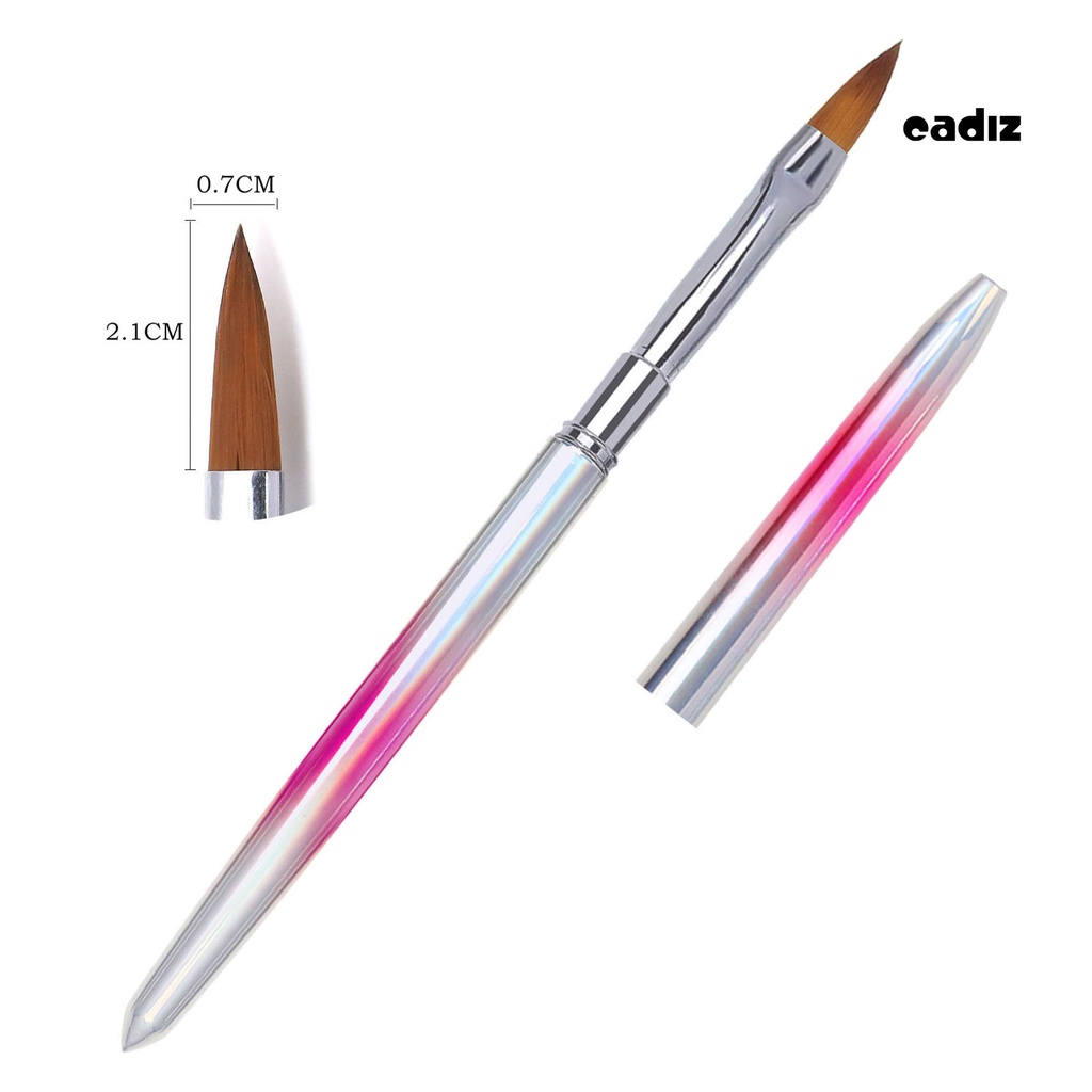 Cọ Trang Trí Móng Tay Cán Kim Loại Mềm Chống Trượt Thoải Mái Chuyên Nghiệp