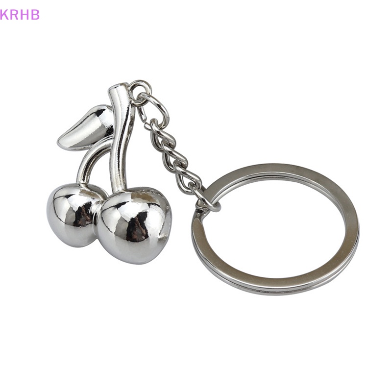 Móc Khóa Hình Quả Cherry Bằng Kim Loại Thời Trang Mới