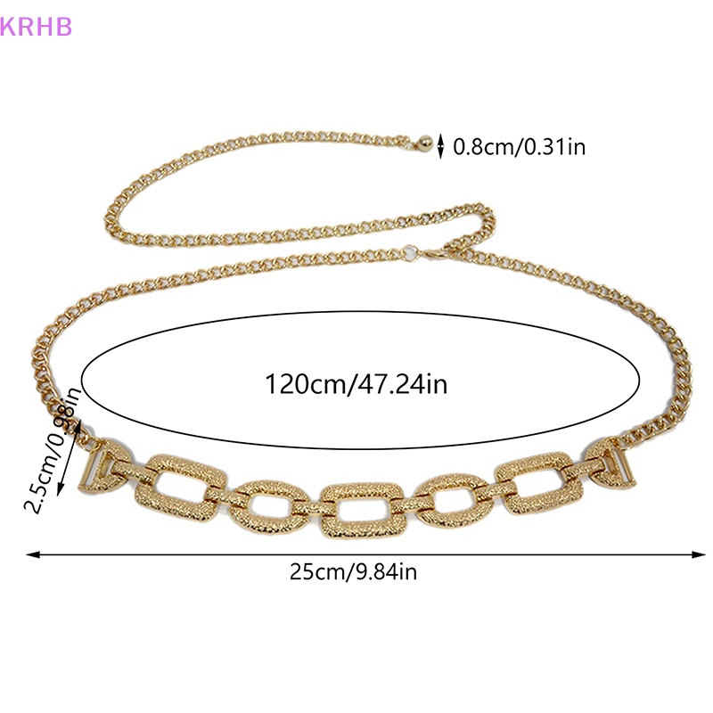 Thắt Lưng Dây Xích Kim Loại Mỏng Thời Trang Mùa Hè Cho Nữ Mới