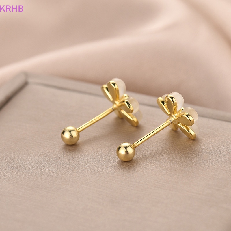 1 Đôi Khuyên Tai Hình Xoắn Ốc Đính Đá Opal Dành Cho Nữ Mới