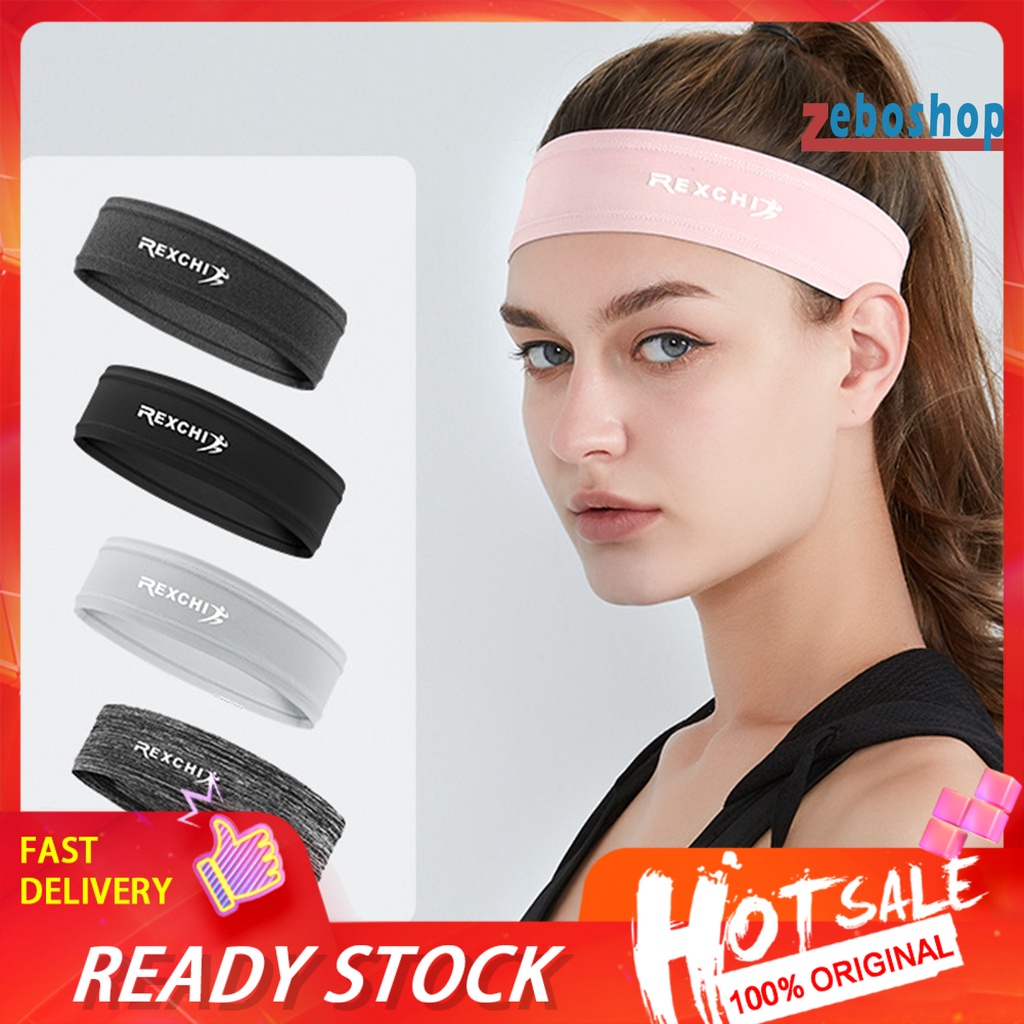 Băng Đô Thể Thao Unisex Bằng Lụa Lạnh Co Giãn Thấm Hút Mồ Hôi Thân Thiện Với Da Khô Nhanh Cho Hoạt Động Ngoài Trời