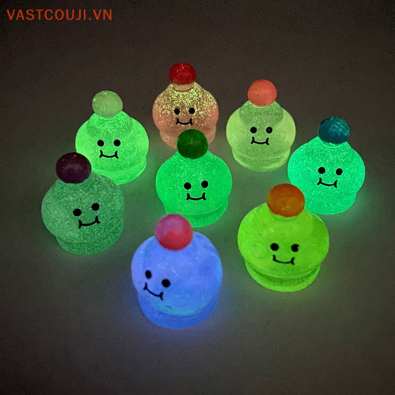 Set 5 Tượng VASTJI Mini Bằng Nhựa Phát Quang Dễ Thương Trang Trí Xe Hơi