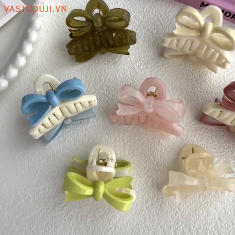 Kẹp Tóc Đính Nơ Nhỏ Xinh Xắn Phong Cách Hàn Quốc Cho Bé Gái