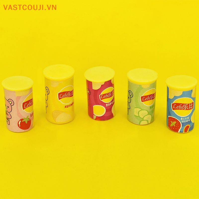 Set 2 Móc Khóa Hình Chai Khoai Tây Chiên 3D Trang Trí Nhà Búp Bê