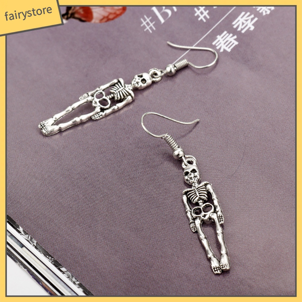 Bông Tai Hình Bộ Xương Phong Cách Vintage Dành Cho Nữ