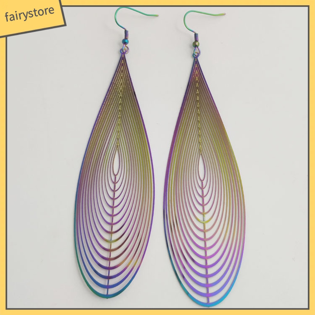 Bông Tai Hình Giọt Nước Nhiều Màu Thời Trang Dành Cho Nữ