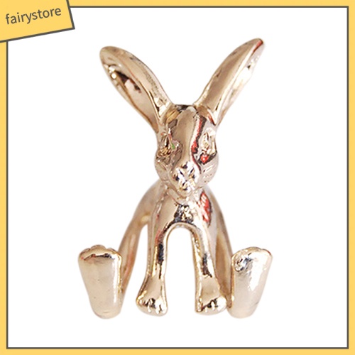 1 Khuyên Tai Hợp Kim Hình Thỏ 3D Dễ Thương