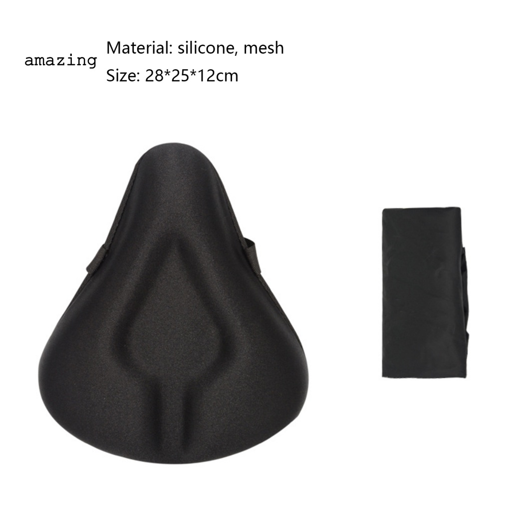 1 Bộ Vỏ Bọc Yên Xe Đạp Bằng Silicone Phản Quang Chống Trượt Chống Mài Mòn
