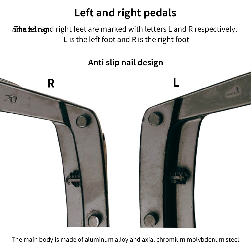 Bộ 2 Bàn Đạp Xe Đạp Hình Tam Giác Bằng Hợp Kim Nhôm Có Phản Quang