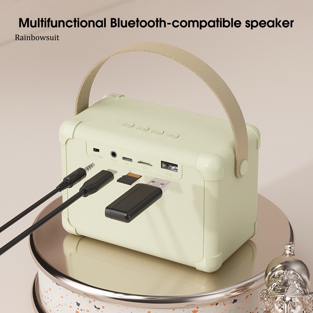 1 Bộ Loa Mini Âm Thanh Nổi Bằng ABS Phong Cách Vintage Cho Gia Đình