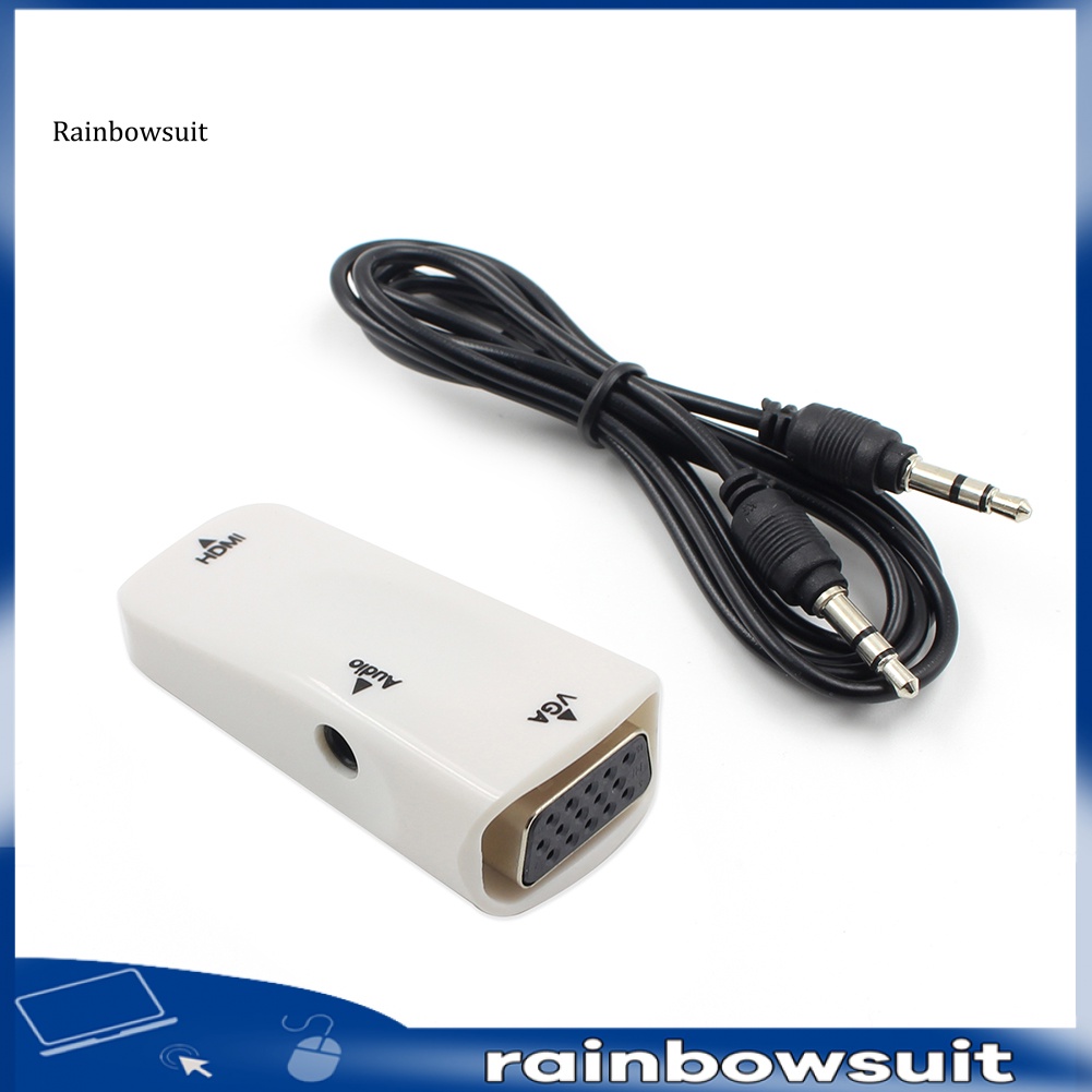 Bộ Chuyển Đổi HDMI Sang VGA Lỗ Cắm 3.5mm AUX Cho TV Stick PC