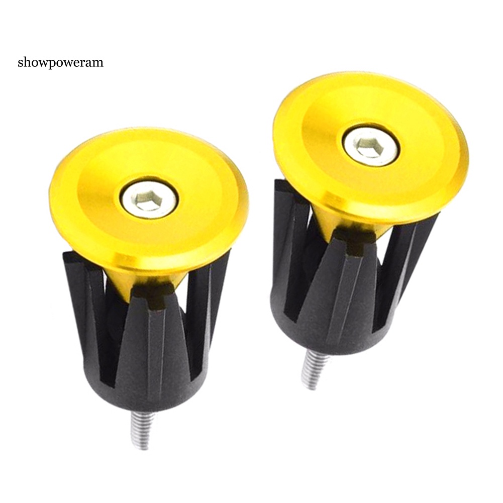 Bộ 2 Nút Gắn Tay Cầm Xe Đạp Bằng Hợp Kim Nhôm Chất Lượng Cao