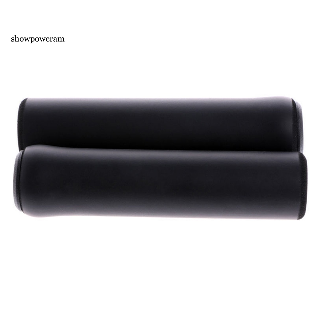 1 Cặp Vỏ Bọc Tay Lái Xe Đạp Bằng Silicon Mềm Mại Chống Trượt Tiện Dụng