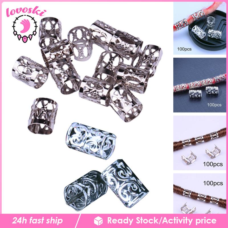 Set 100 Hạt Trang Trí Tóc Tết Độc Đáo