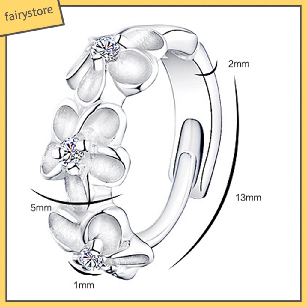 Khuyên Đeo Vành Tai Bằng Đồng Hình Hoa Trà Quyến Rũ Thời Trang Cho Nữ