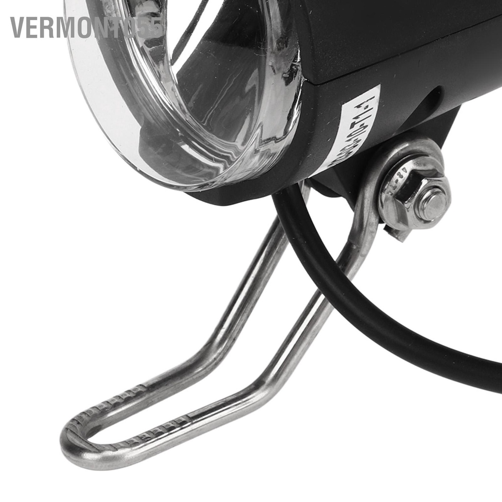 Vermont055 Đèn Pha LED Xe Đạp DC 12V Đến 60V 2.4W IPX4 Chống Nước Độ Sáng Cao Trước Cho Đi Ban Đêm