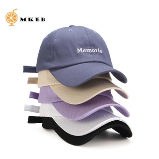 MKEB Nón lưỡi trai thêu họa tiết chữ đơn giản phong cách hiphop thời trang Hàn Quốc dành cho nữ