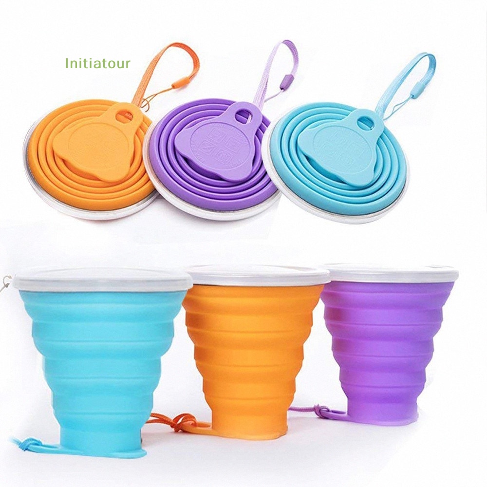 Cốc Uống Nước Silicone 270ml Không BPA Có Thể Gấp Gọn Tiện Dụng