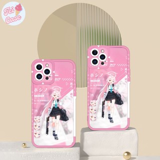 Ốp iphone 11 cạnh vuông Teicase Hoshino game Anime Blue Archive cool 6/6plus/7/7plus/8/8plus/x/xr/xs/11/12/13/14