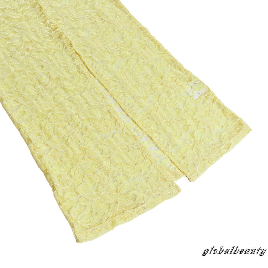 Đầm Dài Không Tay Nhìn Xuyên Thấu Họa Tiết Hoa Thời Trang Mùa Hè Cho Nữ