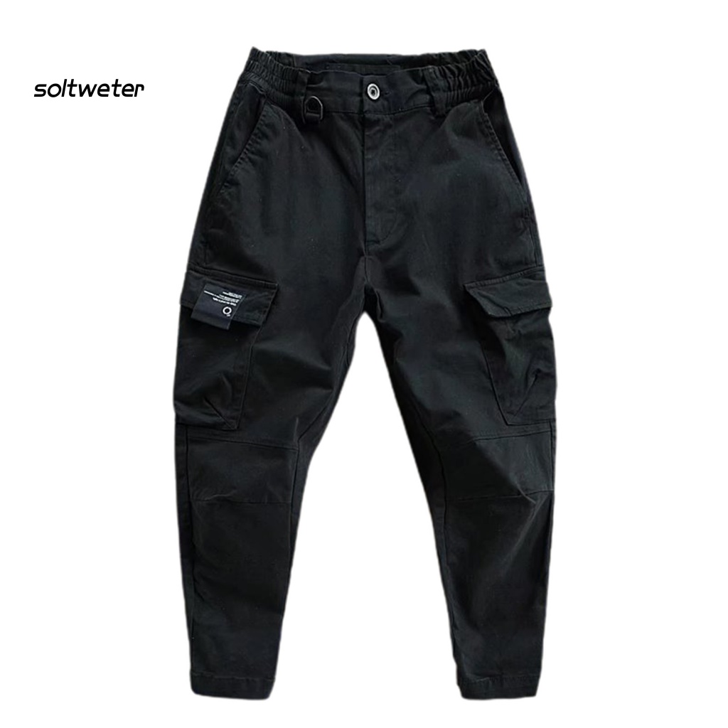 Quần Túi Hộp Dài Ngang Mắt Cá Chân Eo Co Giãn Có Nút Cài Cho Nam Đi Leo Núi