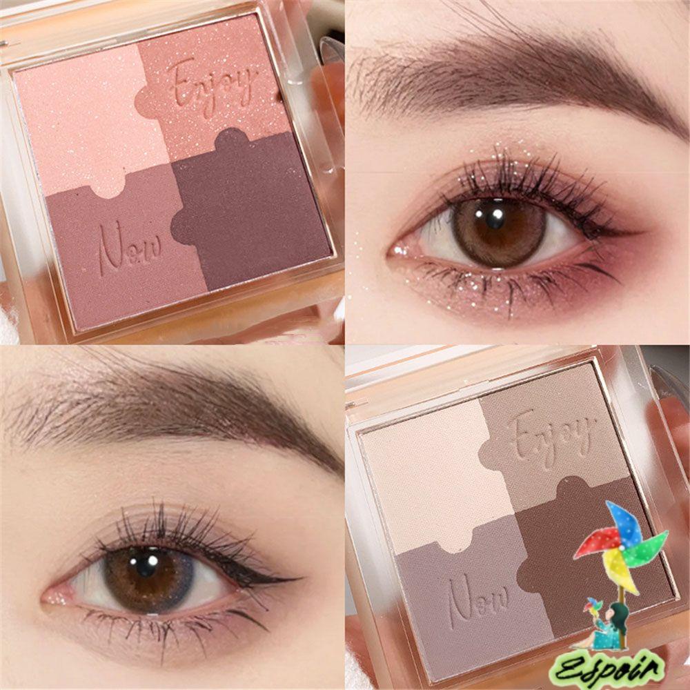 Bảng Phấn Mắt ESPO 4 Màu Sắc Tông Lì / Nude Lâu Trôi Chống Nhòe