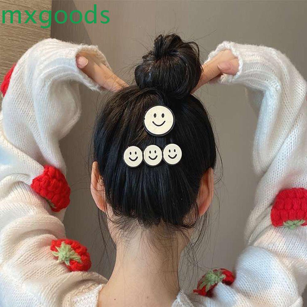 Kẹp Tóc Mỏ Vịt Hình Trái Tim / Mặt Cười Đơn Giản Xinh Xắn Cho Nữ