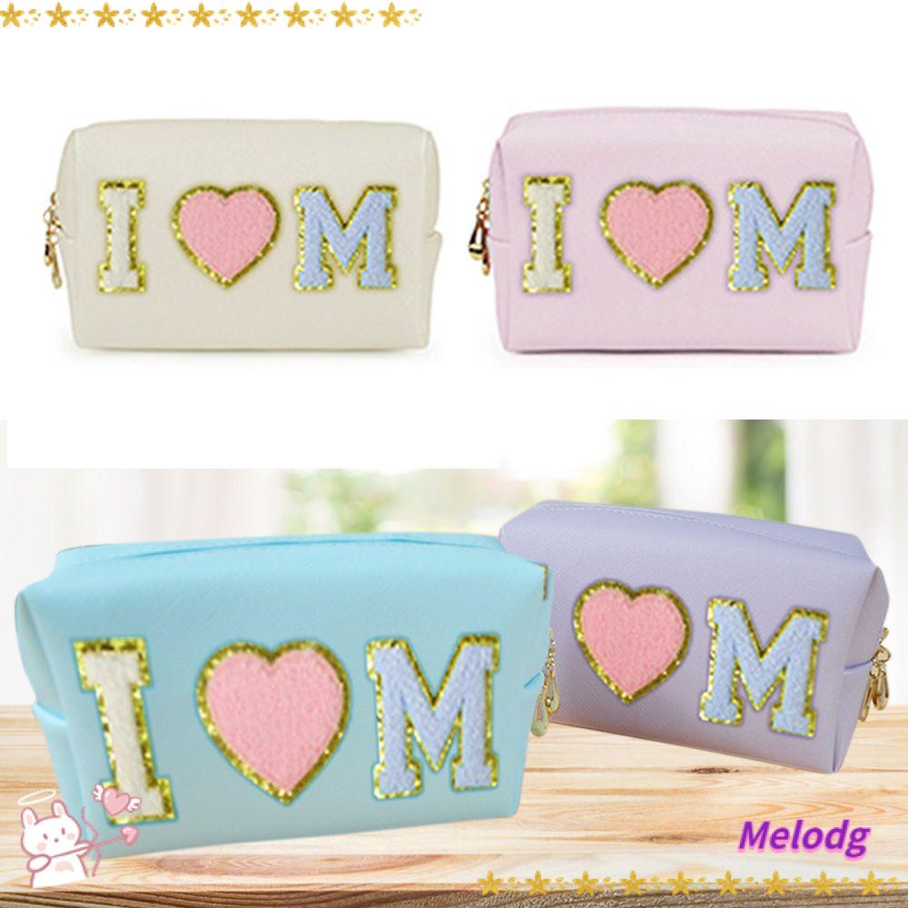 Túi Đựng Mỹ Phẩm Hình Vuông Cỡ Lớn Thêu Họa Tiết Xinh Xắn Tiện Dụng Mang Theo Du Lịch