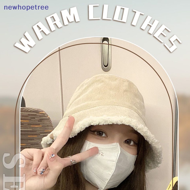 Mũ Bucket Chất Liệu Lông Ấm Áp Thời Trang Cho Nữ