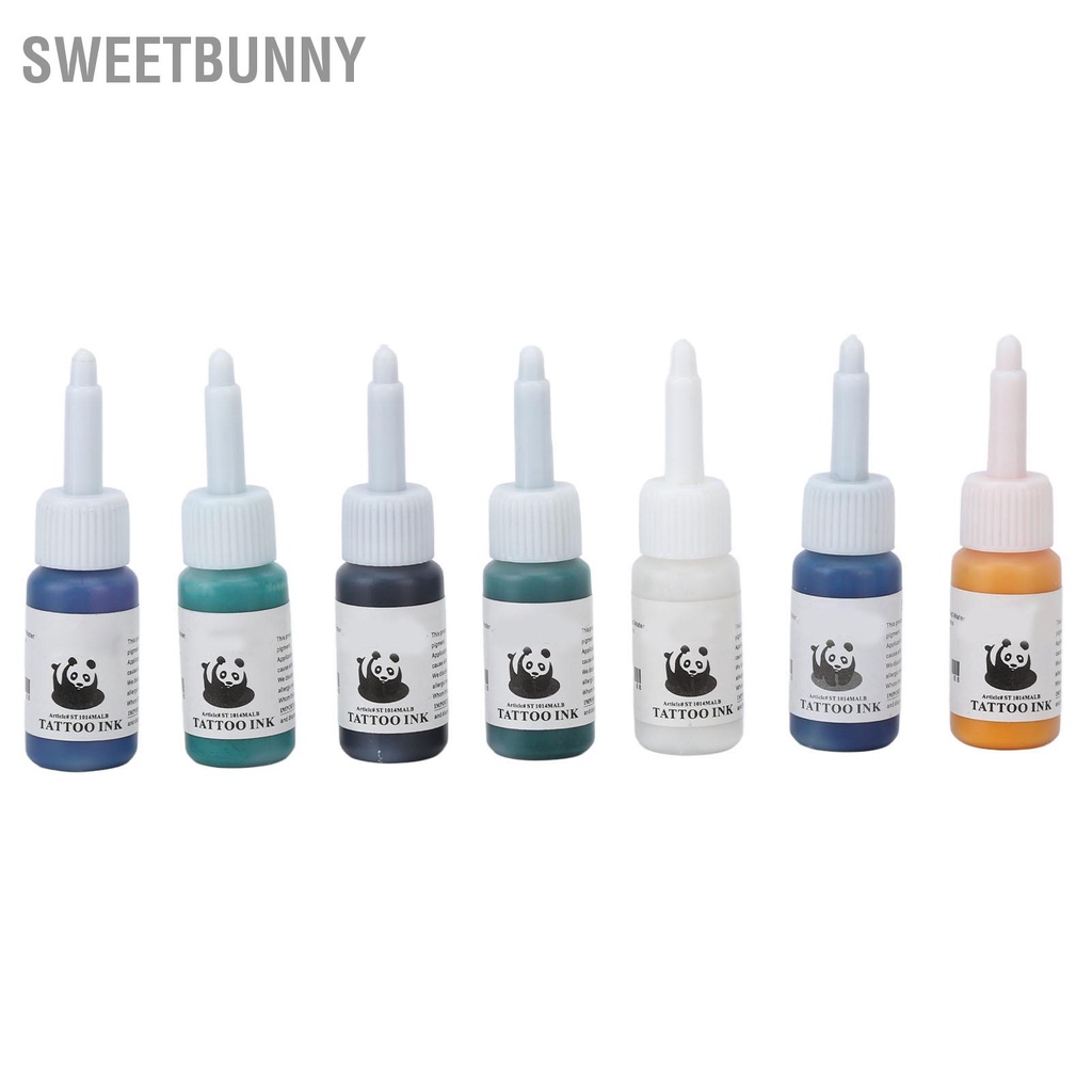 SweetBunny 100ml 20 Màu Mực Xăm Chuyên Nghiệp Bộ Thành Phần An Toàn Lâu Dài Sắc Tố Hình Chân Thực
