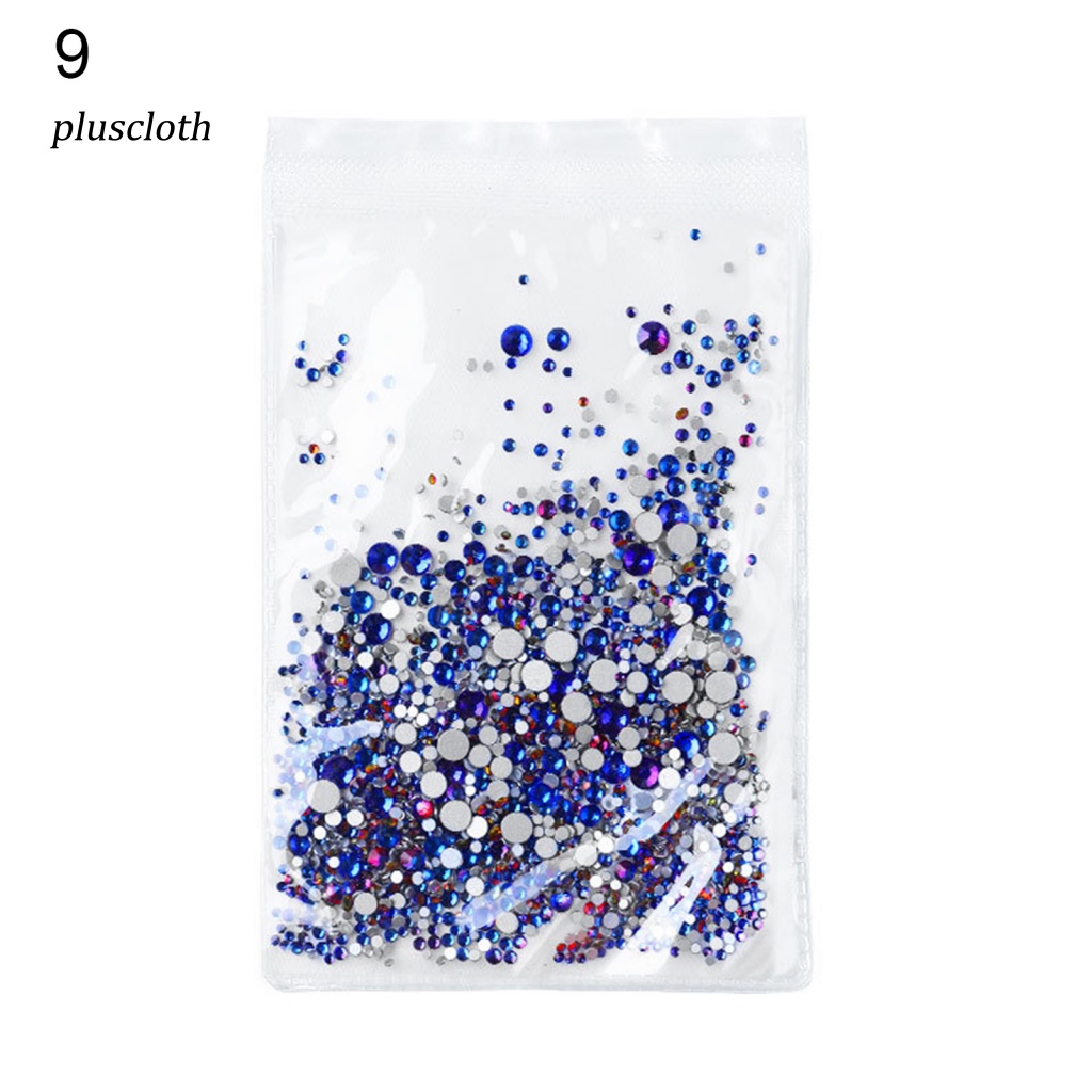 Set 1440 Hạt Đá Thủy Tinh Nhiều Màu Đính Móng Tay