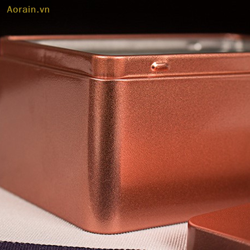 Hộp Sắt Đựng Trà / Kẹo Có Nắp Đậy Kín Tiện Dụng