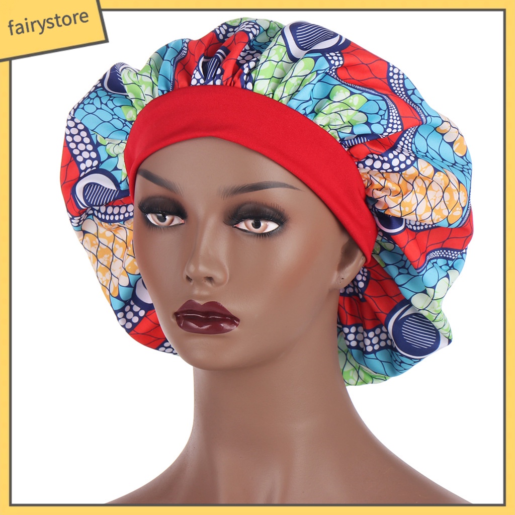 Mũ Trùm Đầu Vải In Họa Tiết Châu Phi Phong Cách Bohemian Dùng Khi Ngủ