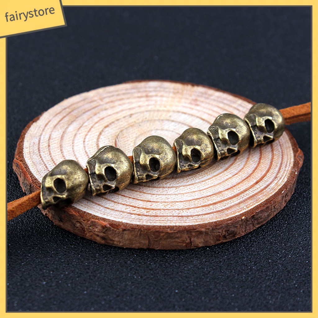 Dây Buộc Tóc Đuôi Ngựa Hình Đầu Lâu 3D Phong Cách Gothic DIY