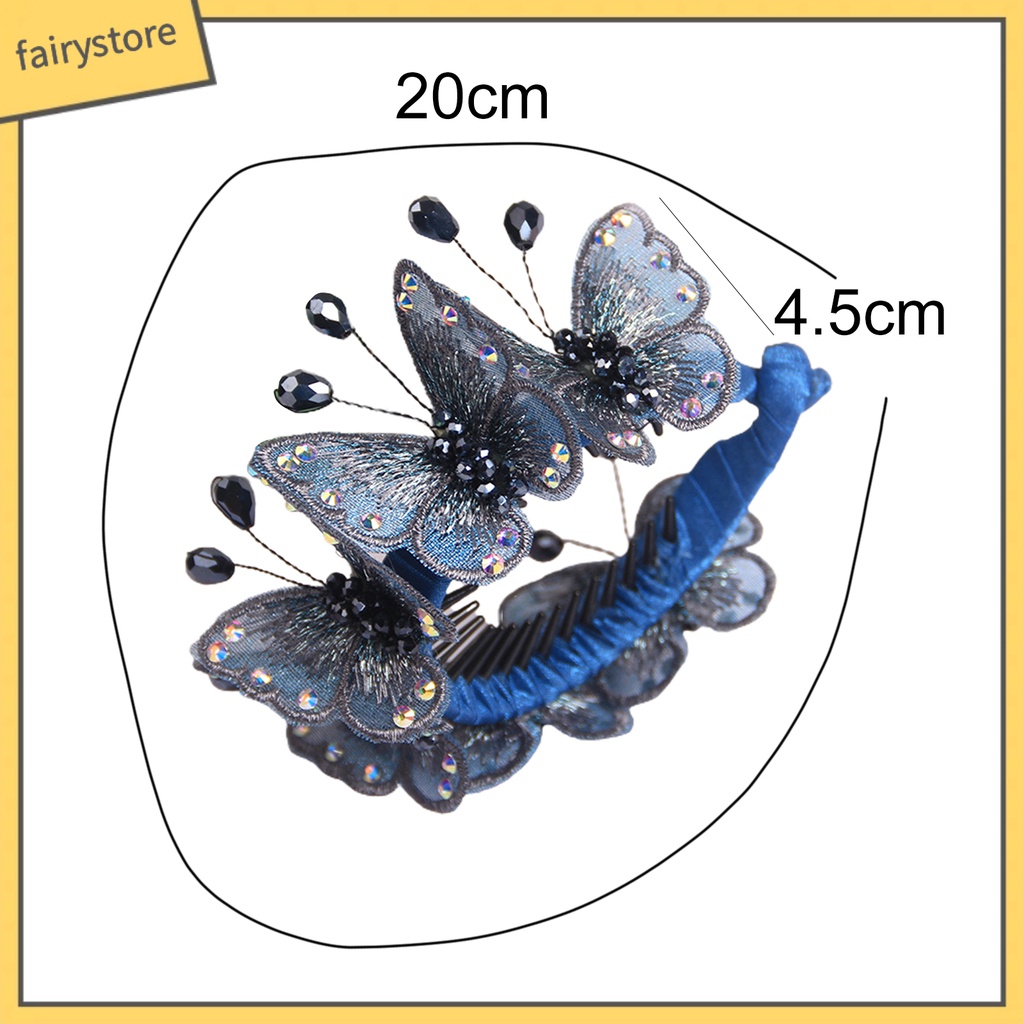 Kẹp Tóc Đuôi Ngựa Đính Đá Thủ Công Thời Trang