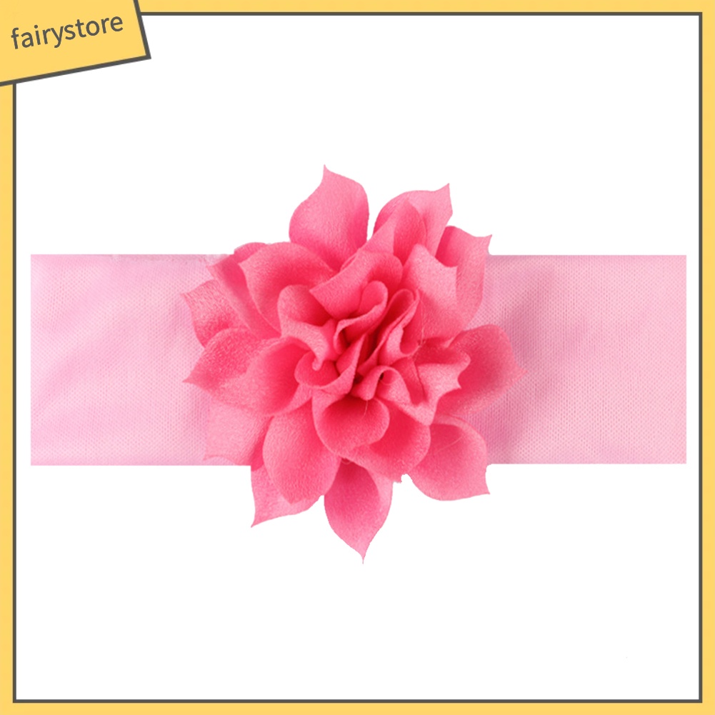 Băng Đô Hoa Sen Co Giãn Màu Sắc Ngọt Ngào Cho Bé Gái