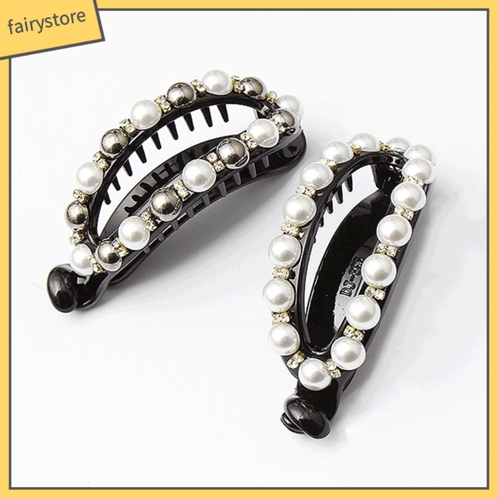 Kẹp Tóc Đính Ngọc Trai Giả Thời Trang Cho Nữ