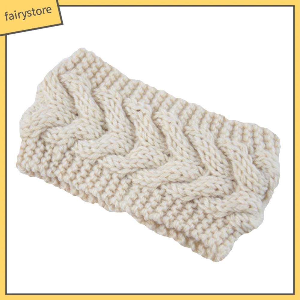 Băng Đô Đan Len Giữ Ấm Tai Thời Trang Mùa Đông Cho Nữ